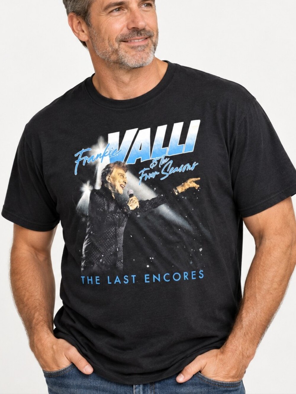 Frankie Valli & The Four Seasons Tour Graphic Tee Shirt XL The Last Encores NWOT